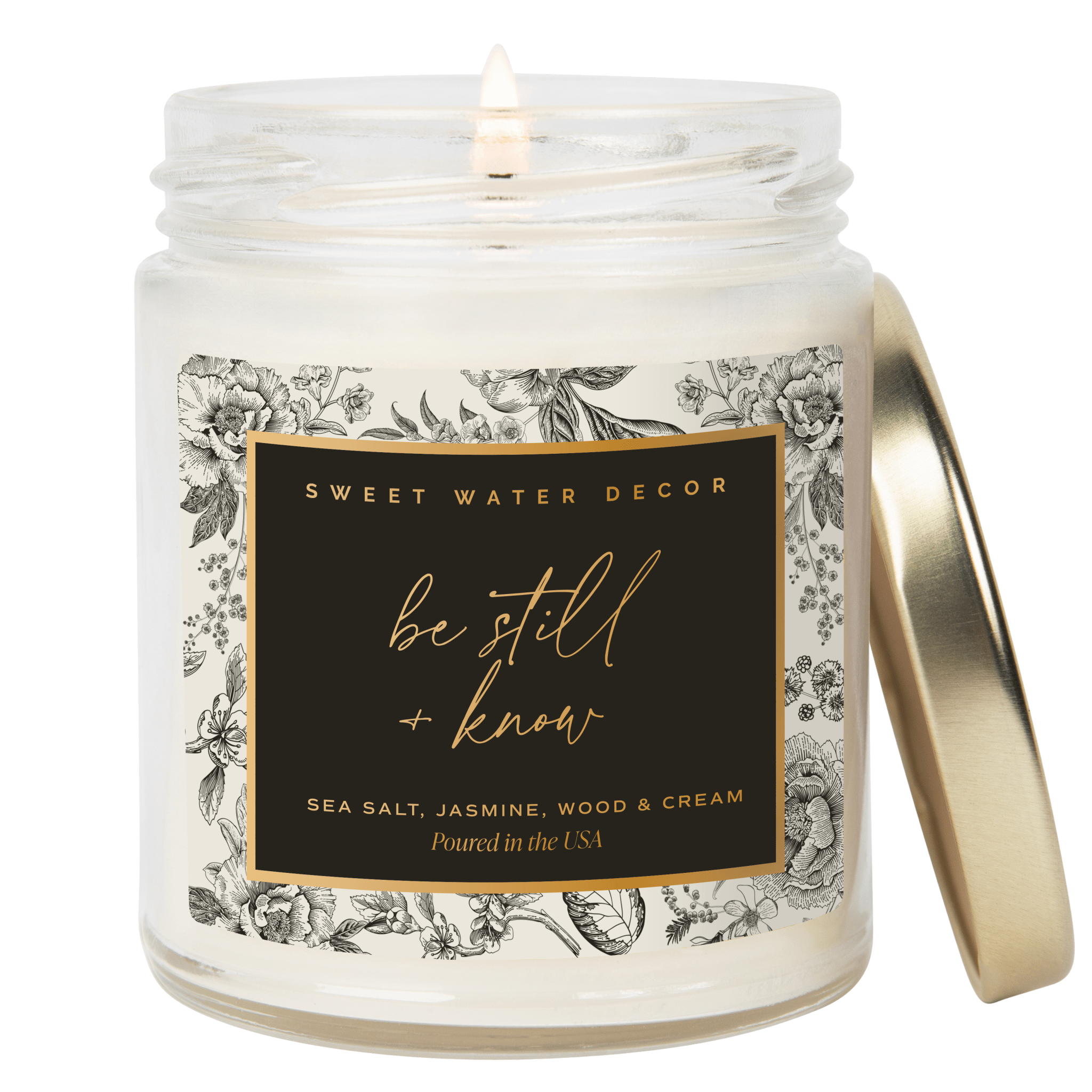 Be Still & Know Patterned Jar Candle