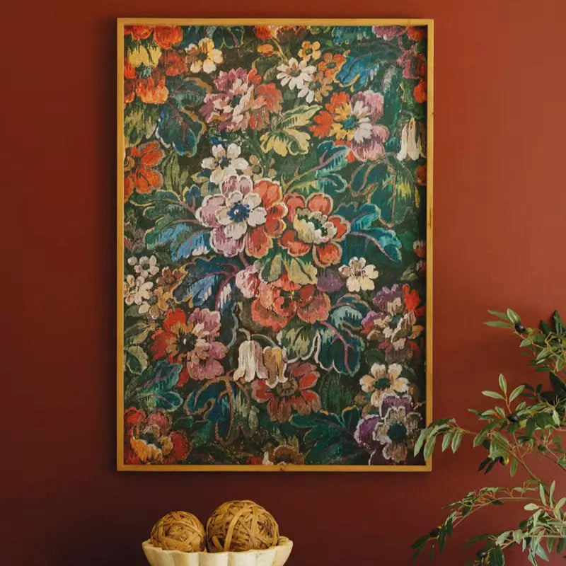 Wood Framed Floral Print