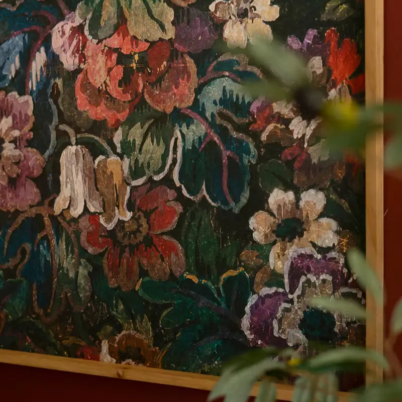 Wood Framed Floral Print