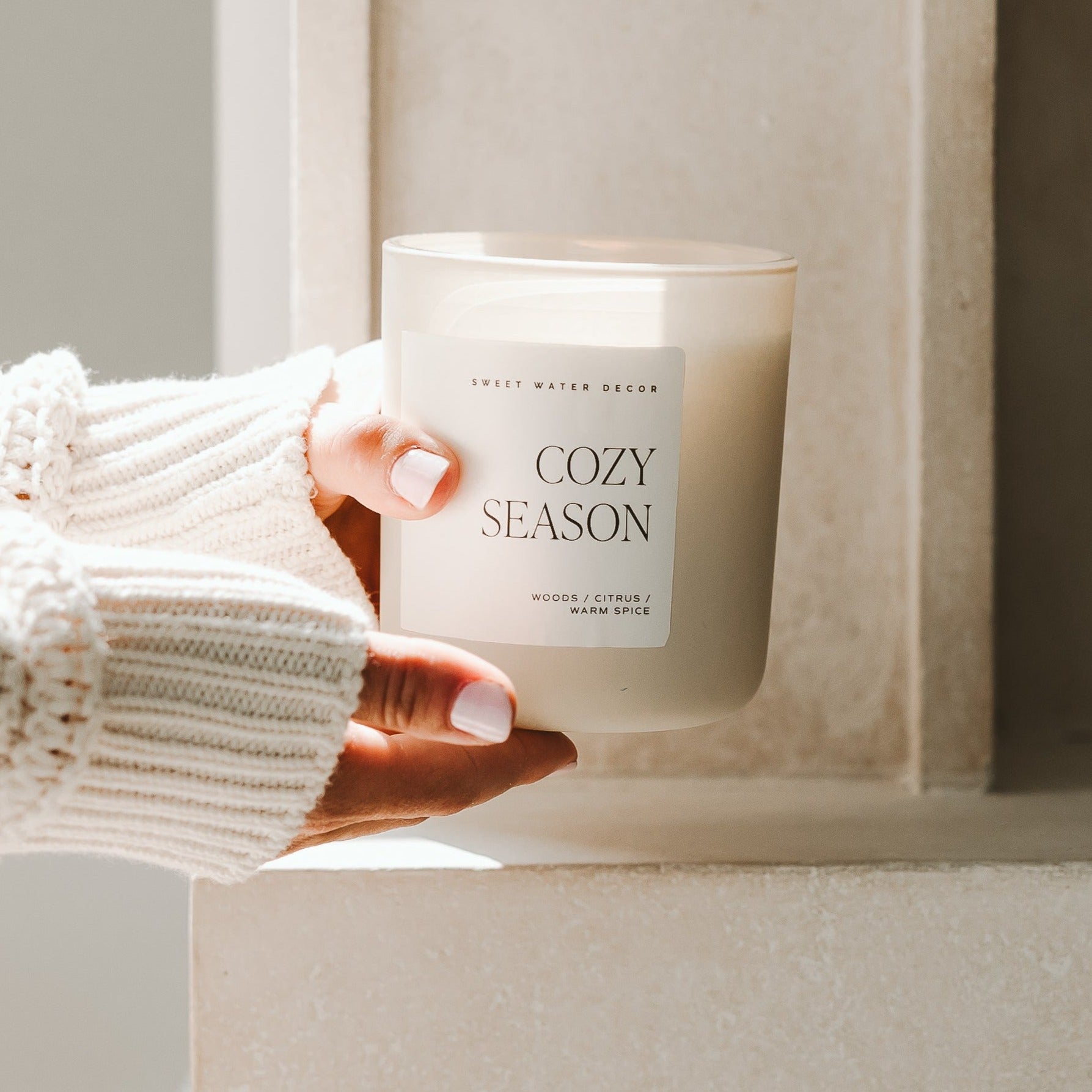 Cozy Season Tan Matte Jar Candle