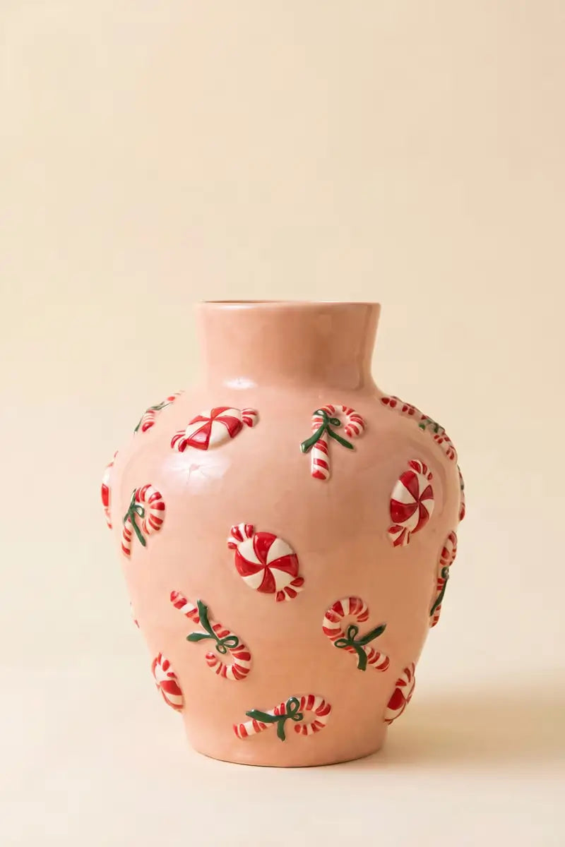 Ceramic Peppermint Vase