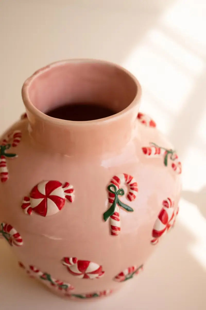 Ceramic Peppermint Vase