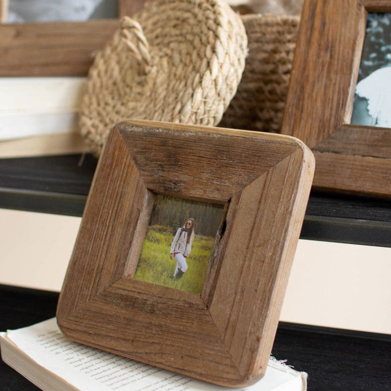 Recycled Wood Frame Trio Set