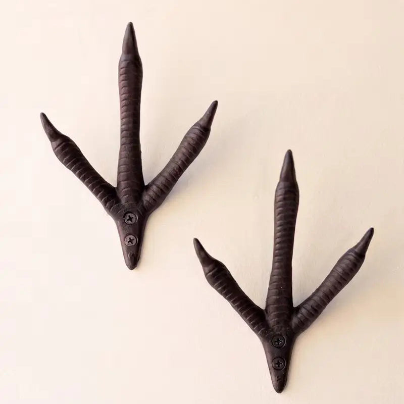 Cast Iron Turkey Foot Hook Set