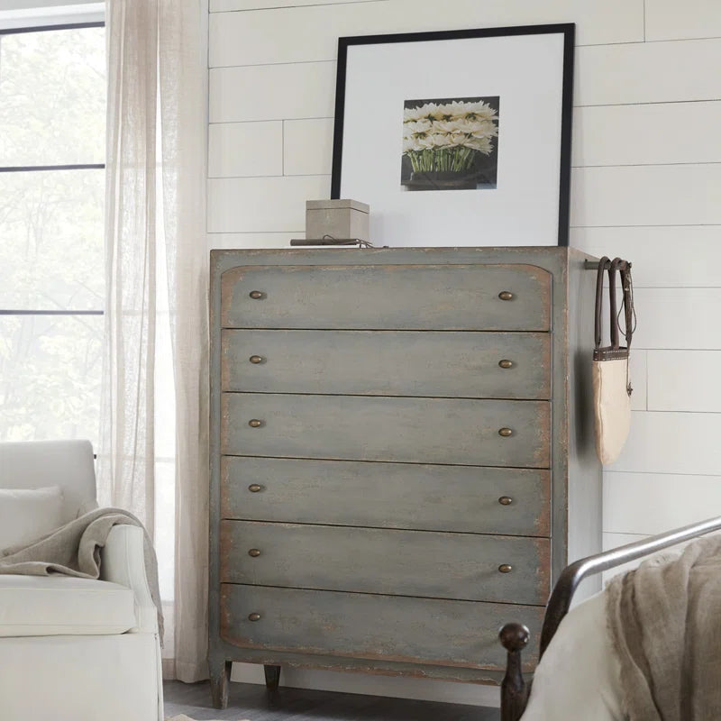 Ciao Bella Grey Six Drawer Chest
