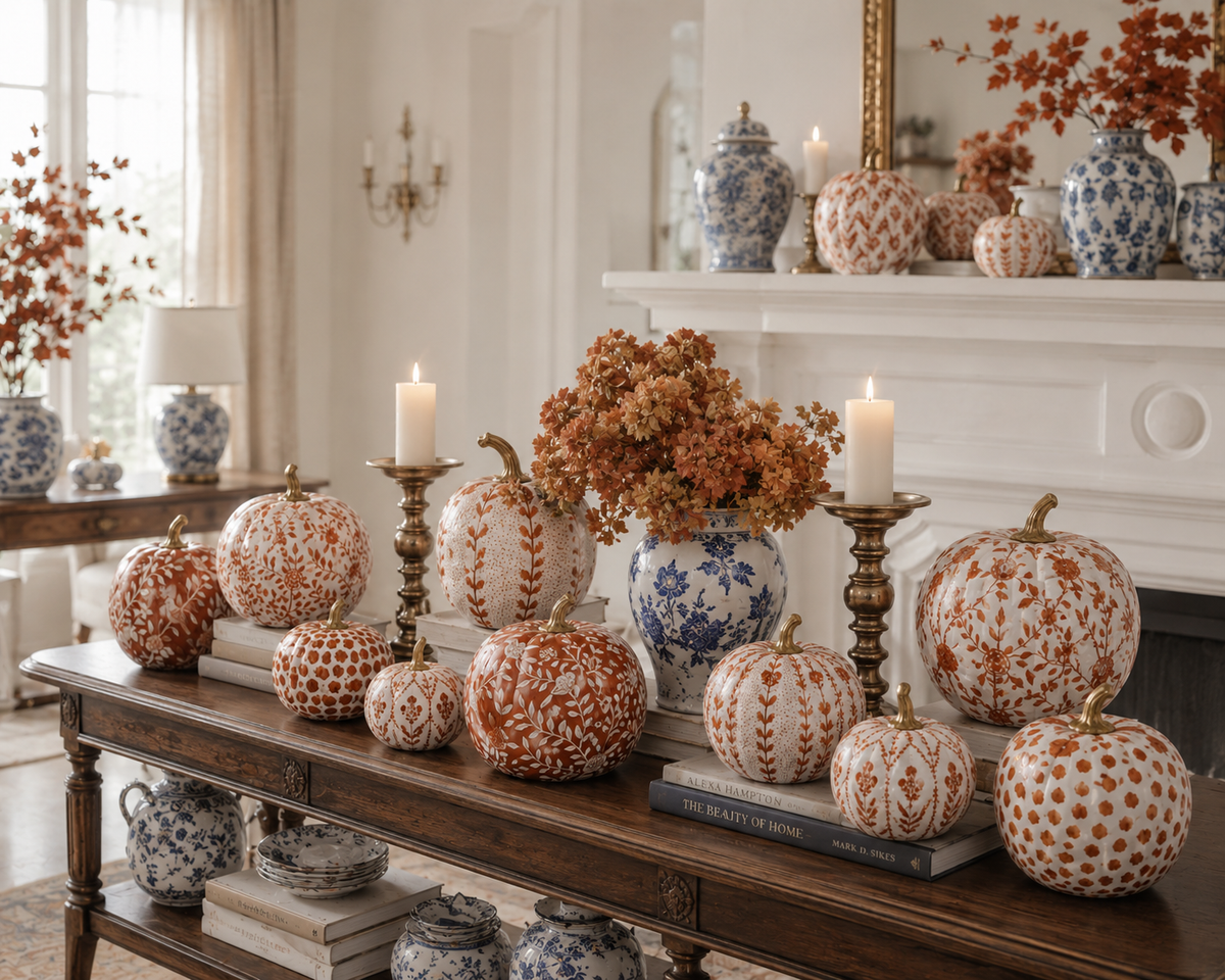 Rusty Red Heritage Medallion Pumpkin