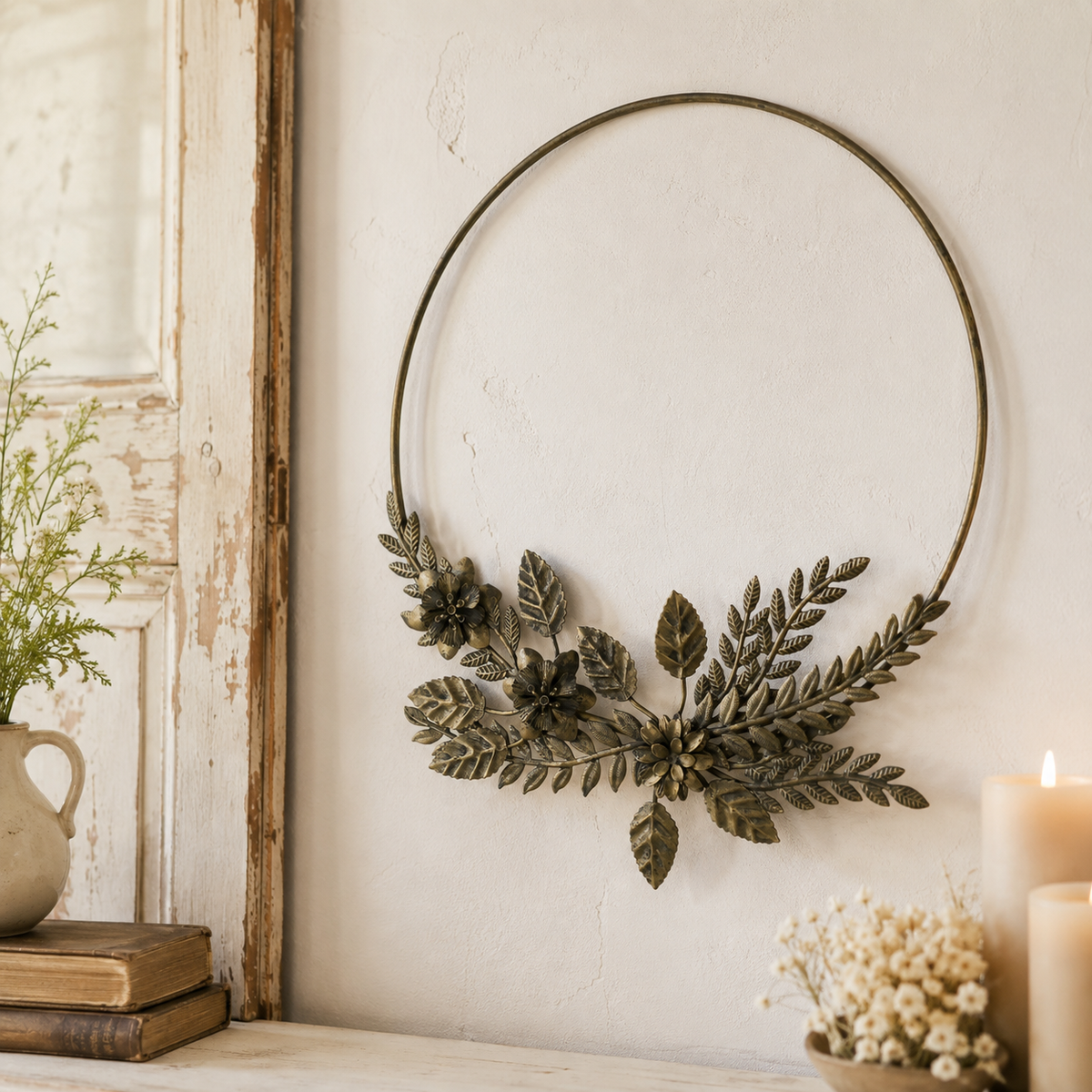 Astoria Foliage Metal Wreath