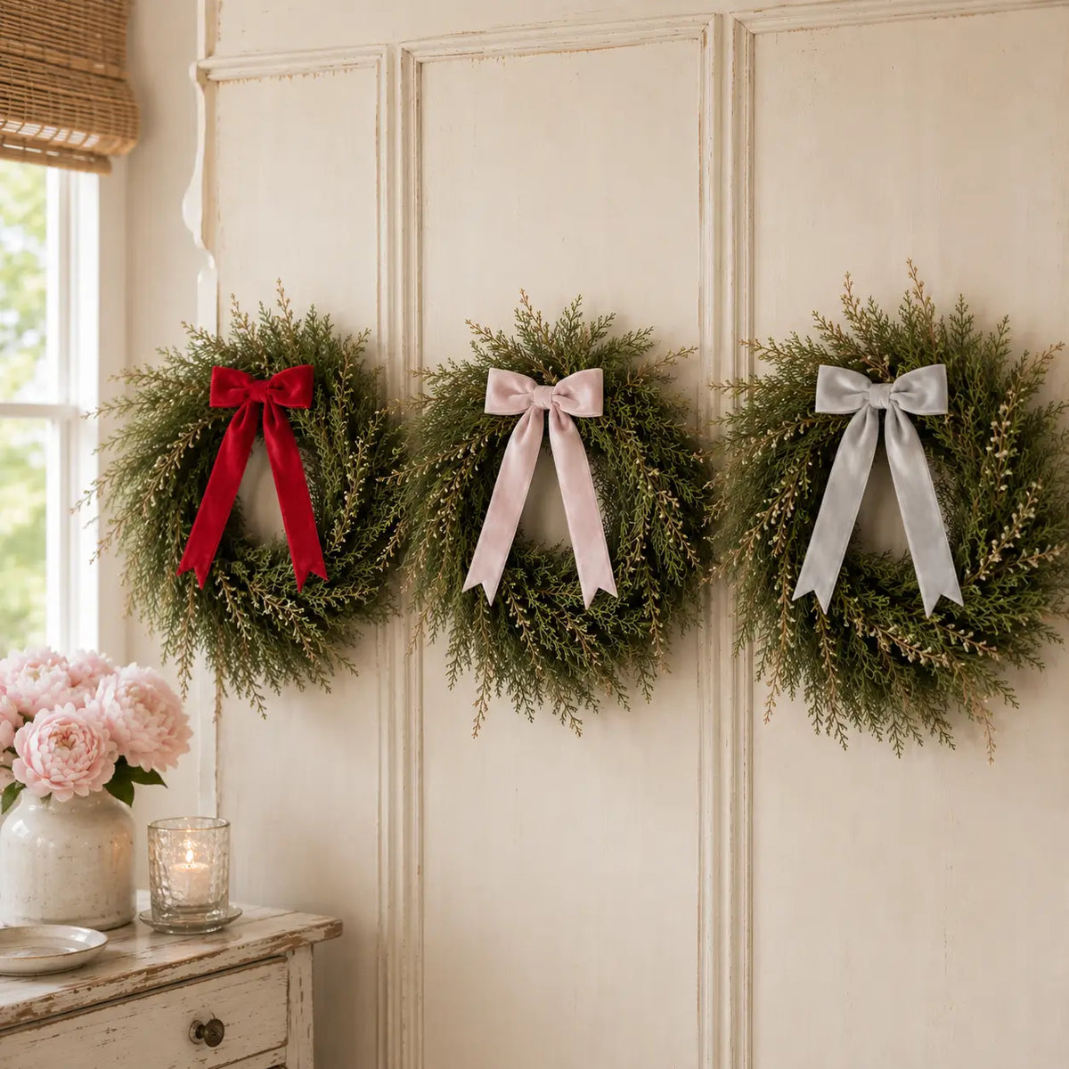 Velvet Clip-On Bow Set
