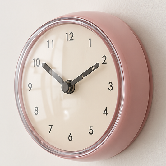 Miniature Clock With Suction Cup