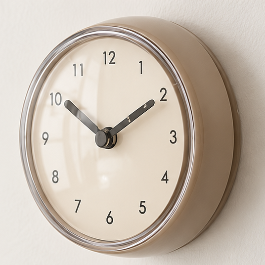 Miniature Clock With Suction Cup