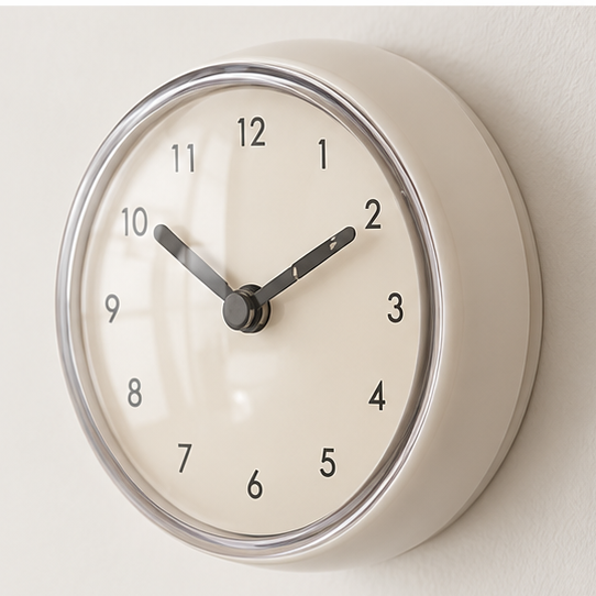 Miniature Clock With Suction Cup