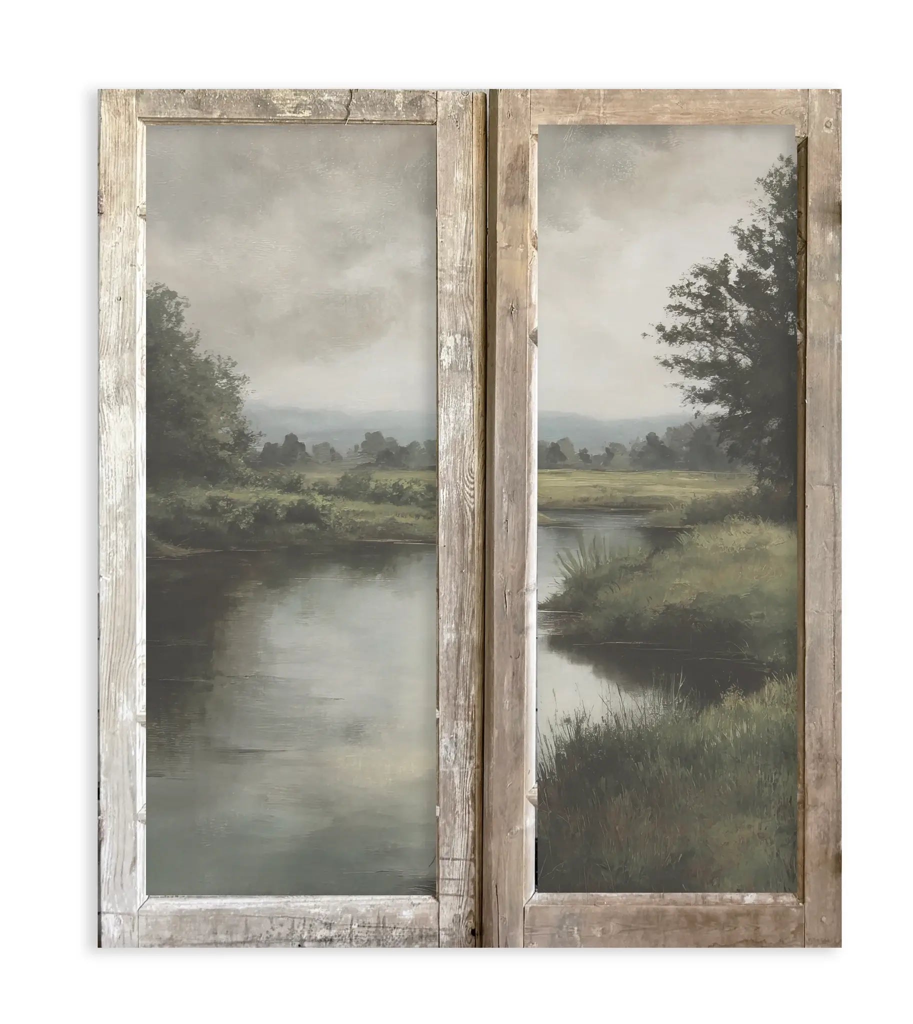 Short & Wide Holland Creekside Diptych Art Set