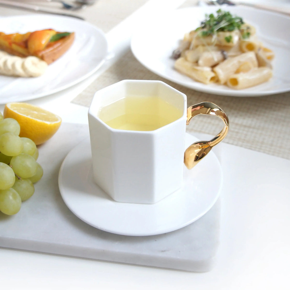 Cutlery Spoon Handle Cup & Saucer Set