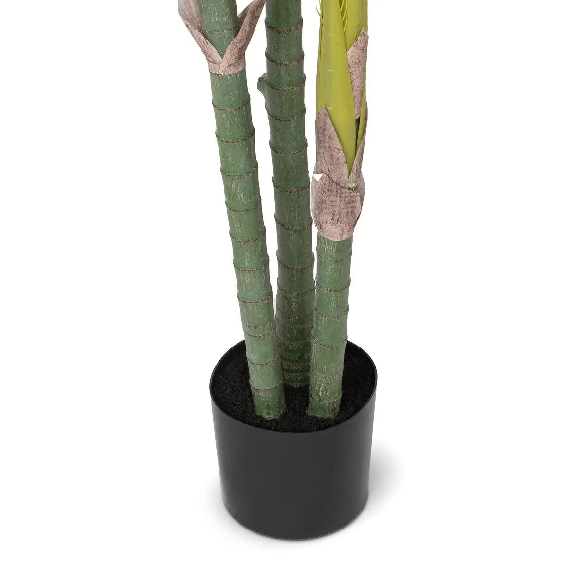 Faux Palm With Black Pot