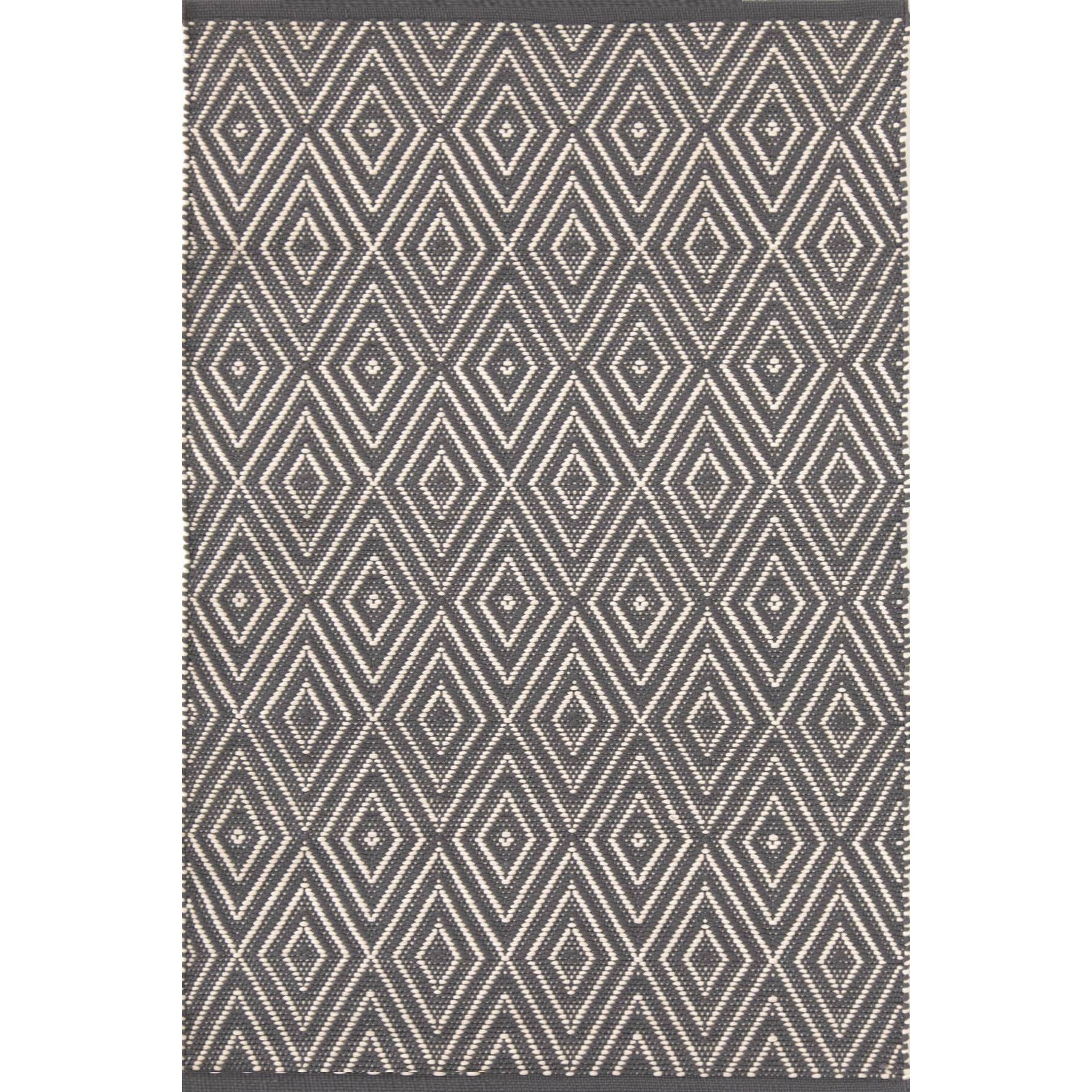 Dash & Albert Diamond Graphite Indoor/Outdoor Rug