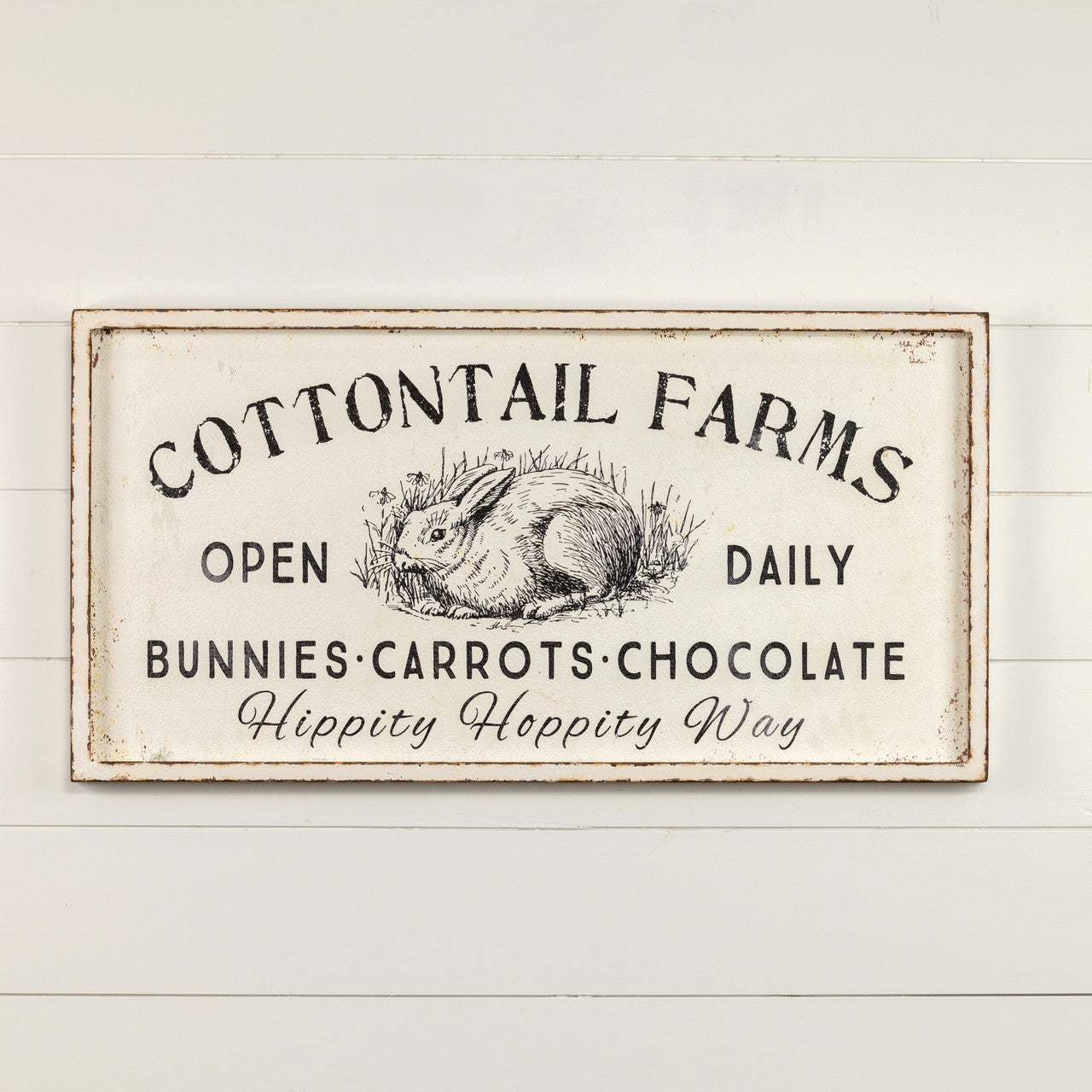 Cottontail Farms Open Daily Sign