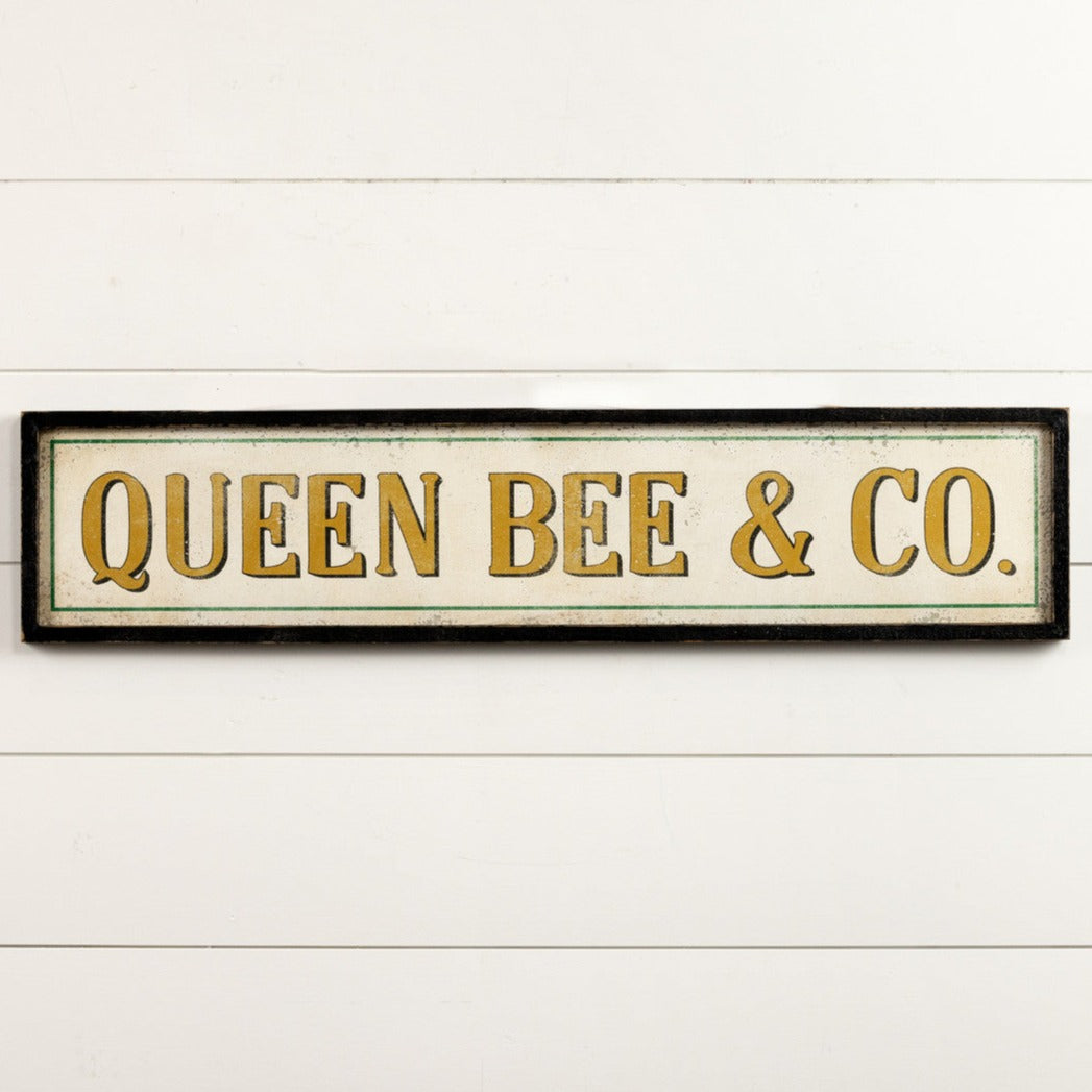 Queen Bee Wood Sign