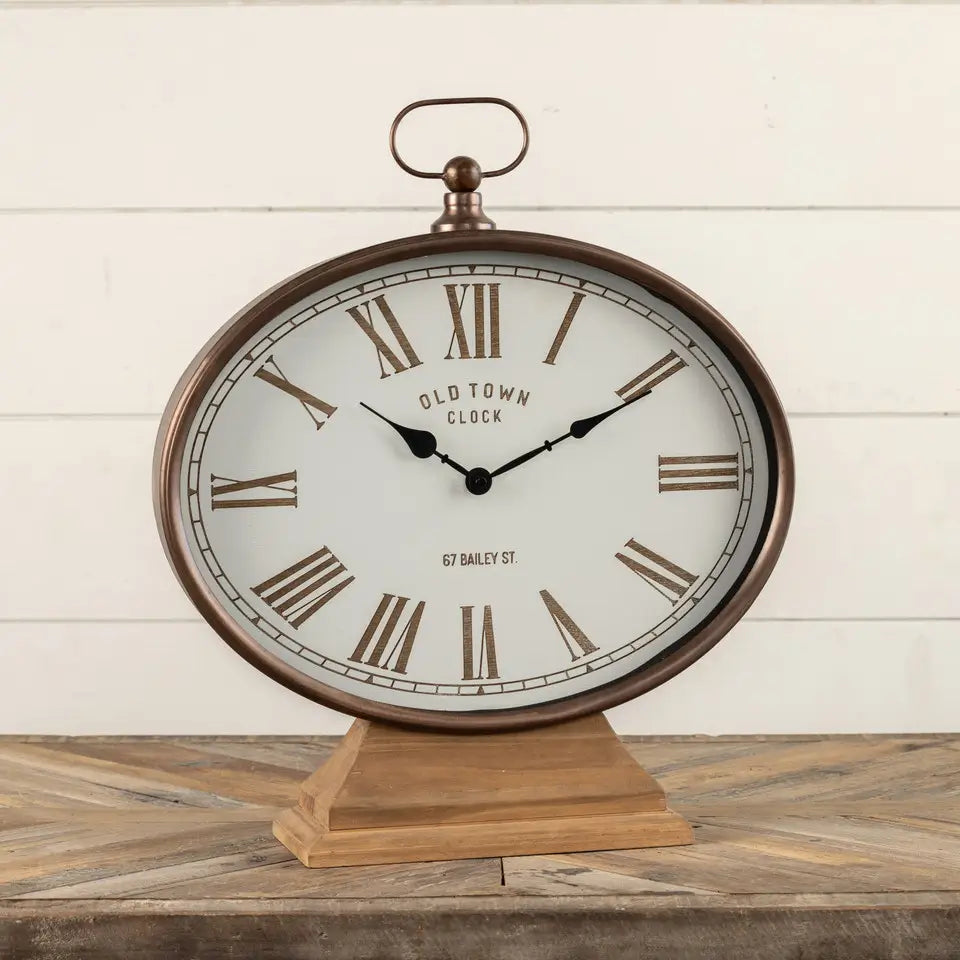Oval Tabletop Clock
