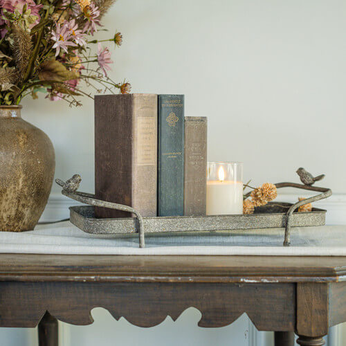 Garden Tray With Birds