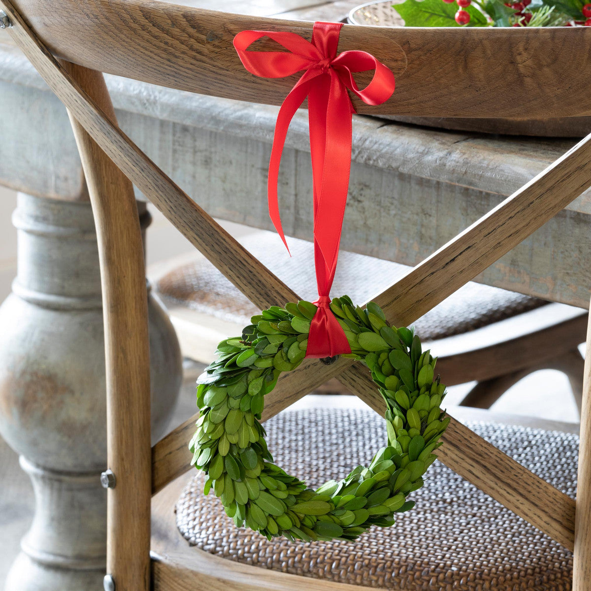 Mini Preserved Boxwood Wreaths Set