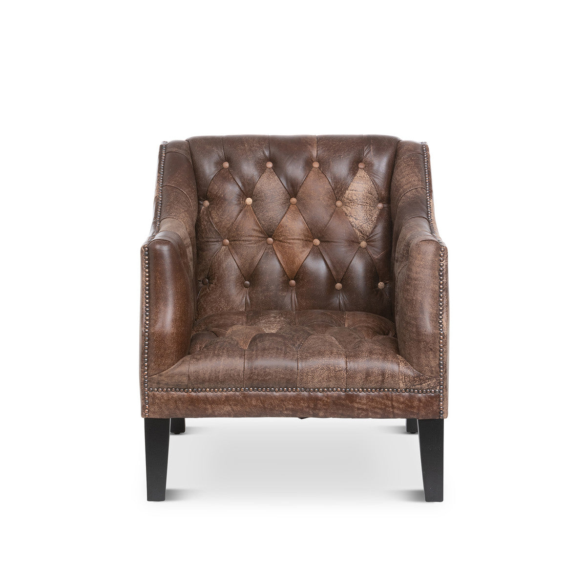 Brent Tufted Leather Club Chair