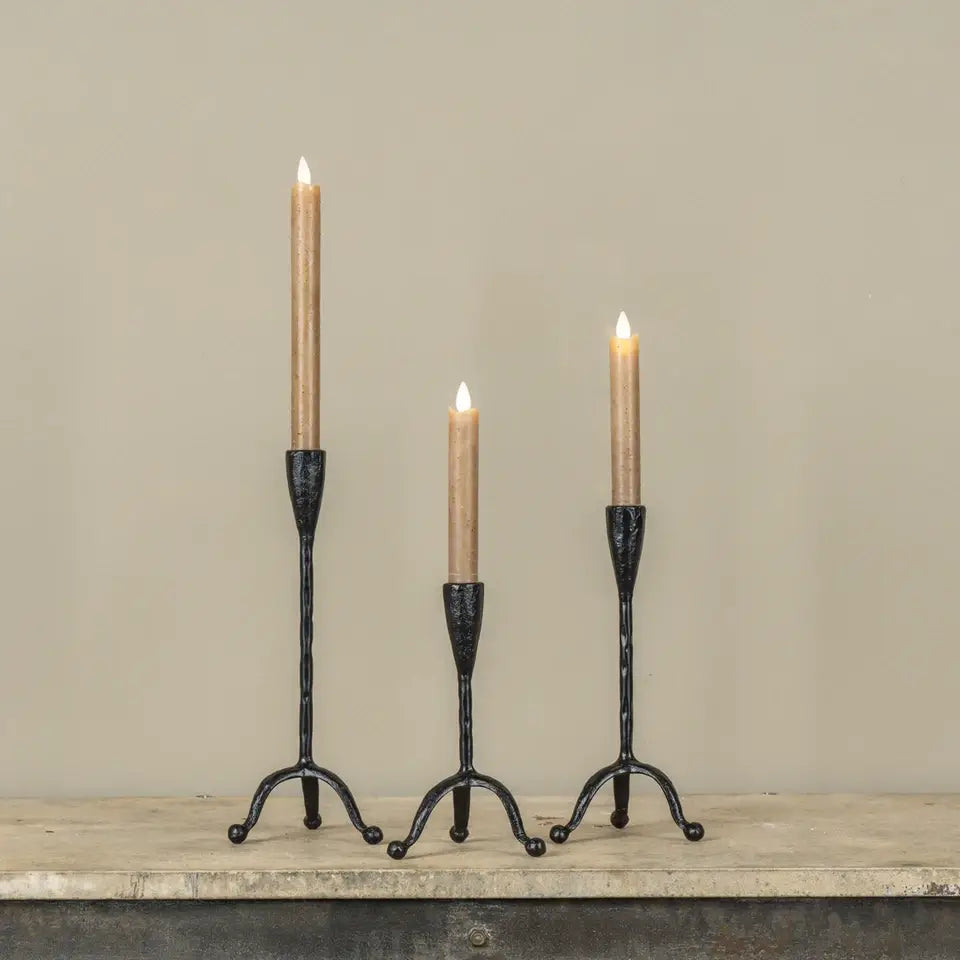 Forged Metal Taper Candle Holder