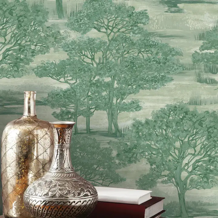 Forest Toile Peel & Stick Wallpaper