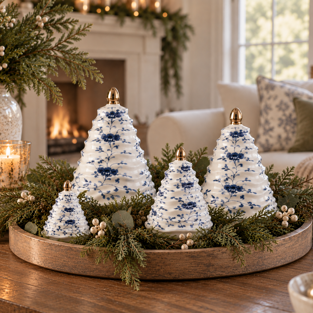 Floral Porcelain Tree
