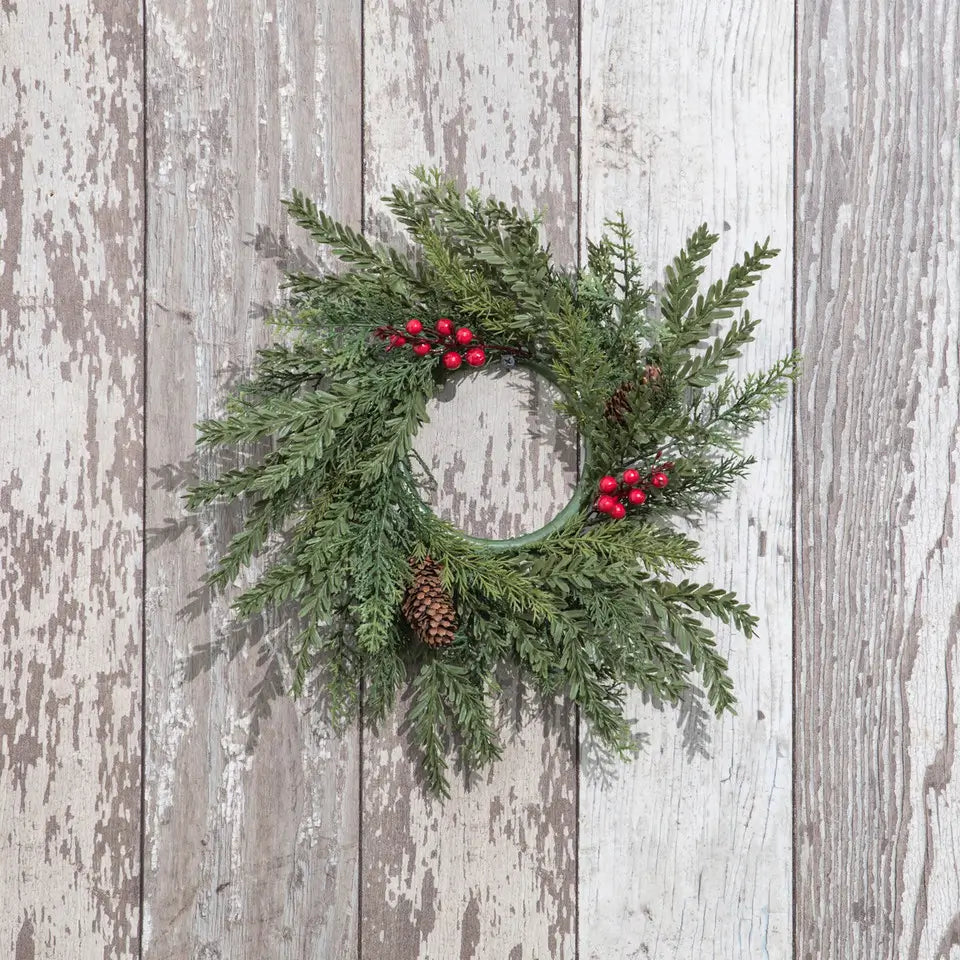 Hemlock & Cedar Candle Ring