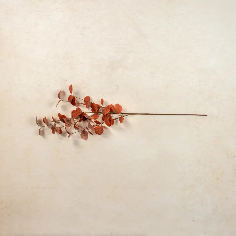 Orange Eucalyptus Leaf Spray