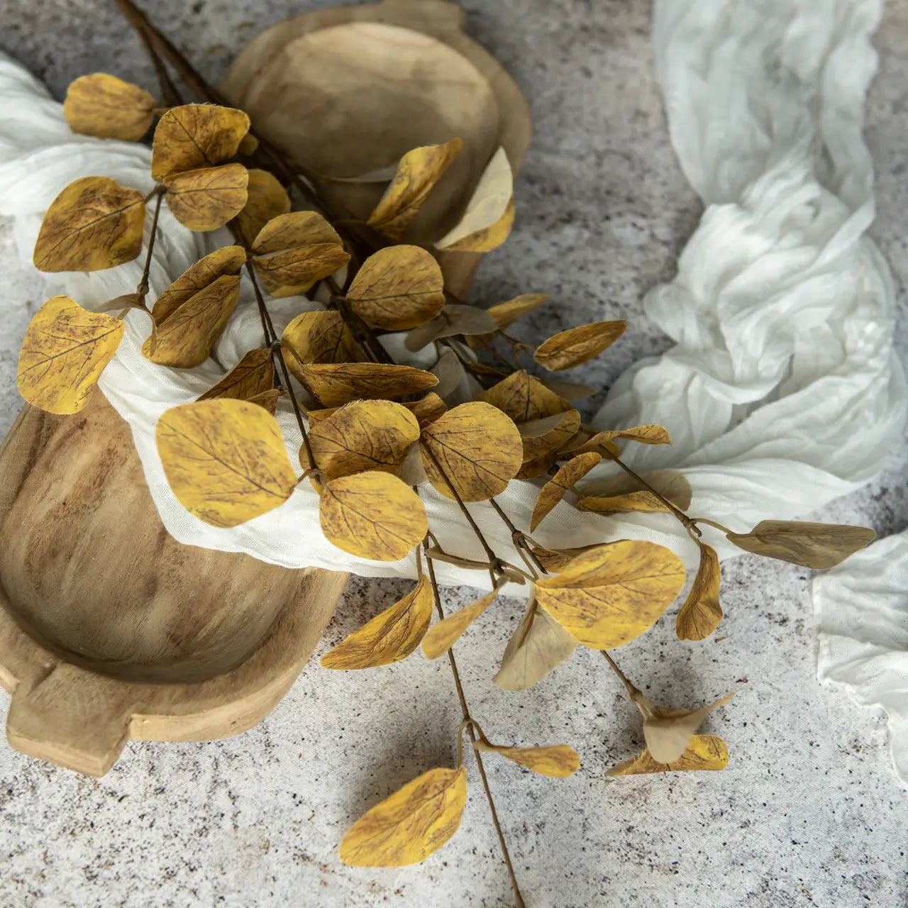 Yellow Eucalyptus Leaf Spray