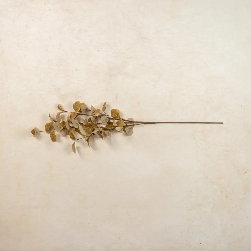 Yellow Eucalyptus Leaf Spray