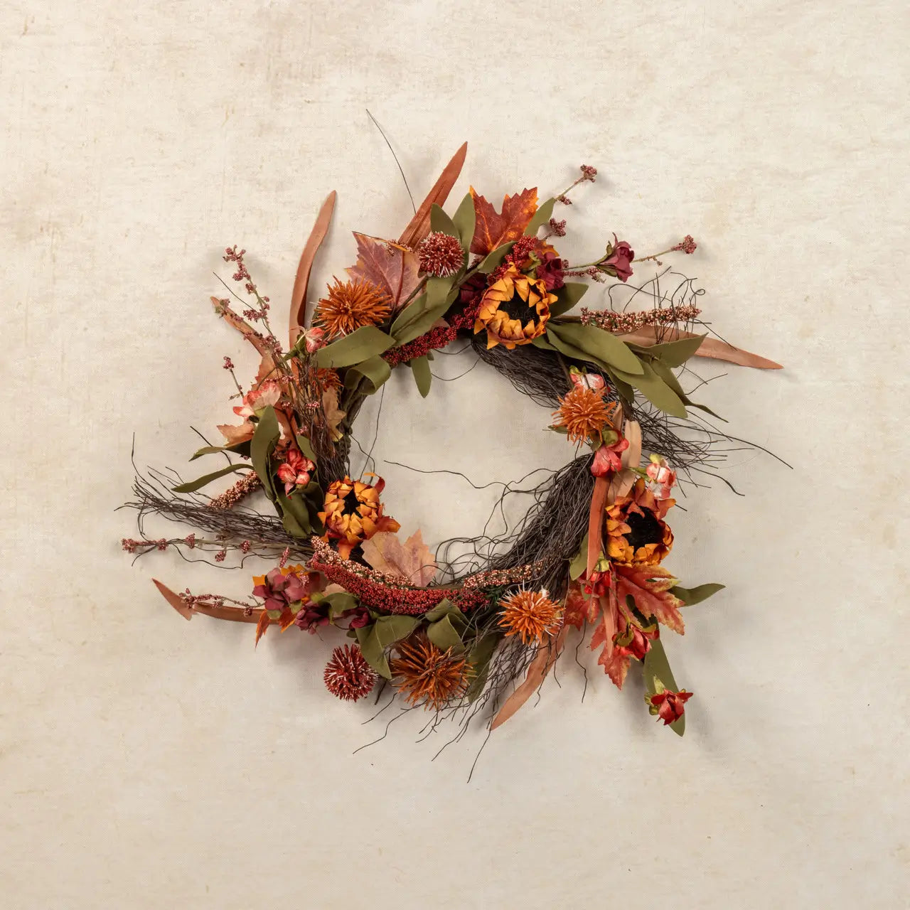 Mini Pom Pom & Sunflower Candle Ring