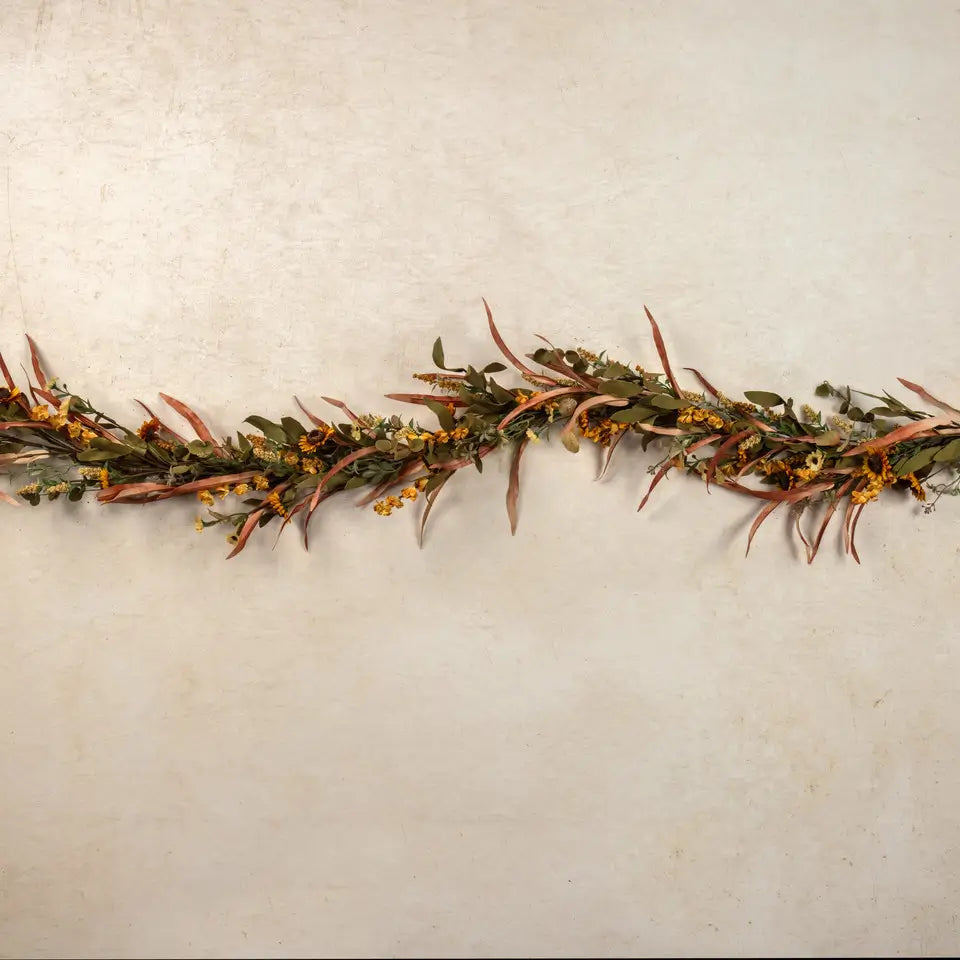 Mini Sunflower & Wild Flower Garland