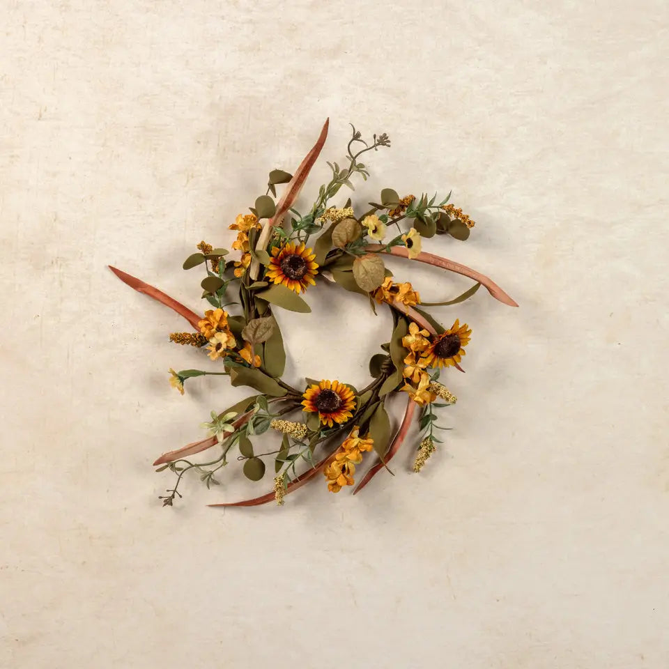 Mini Sunflower & Wild Flower Candle Ring