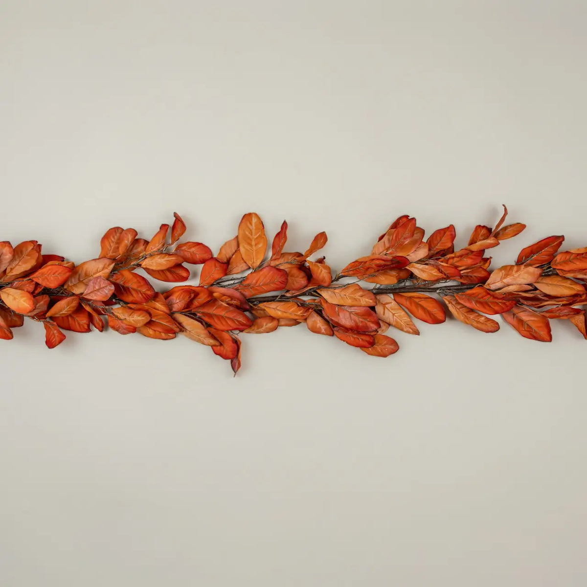 Dried Orange Magnolia Leaves Garland