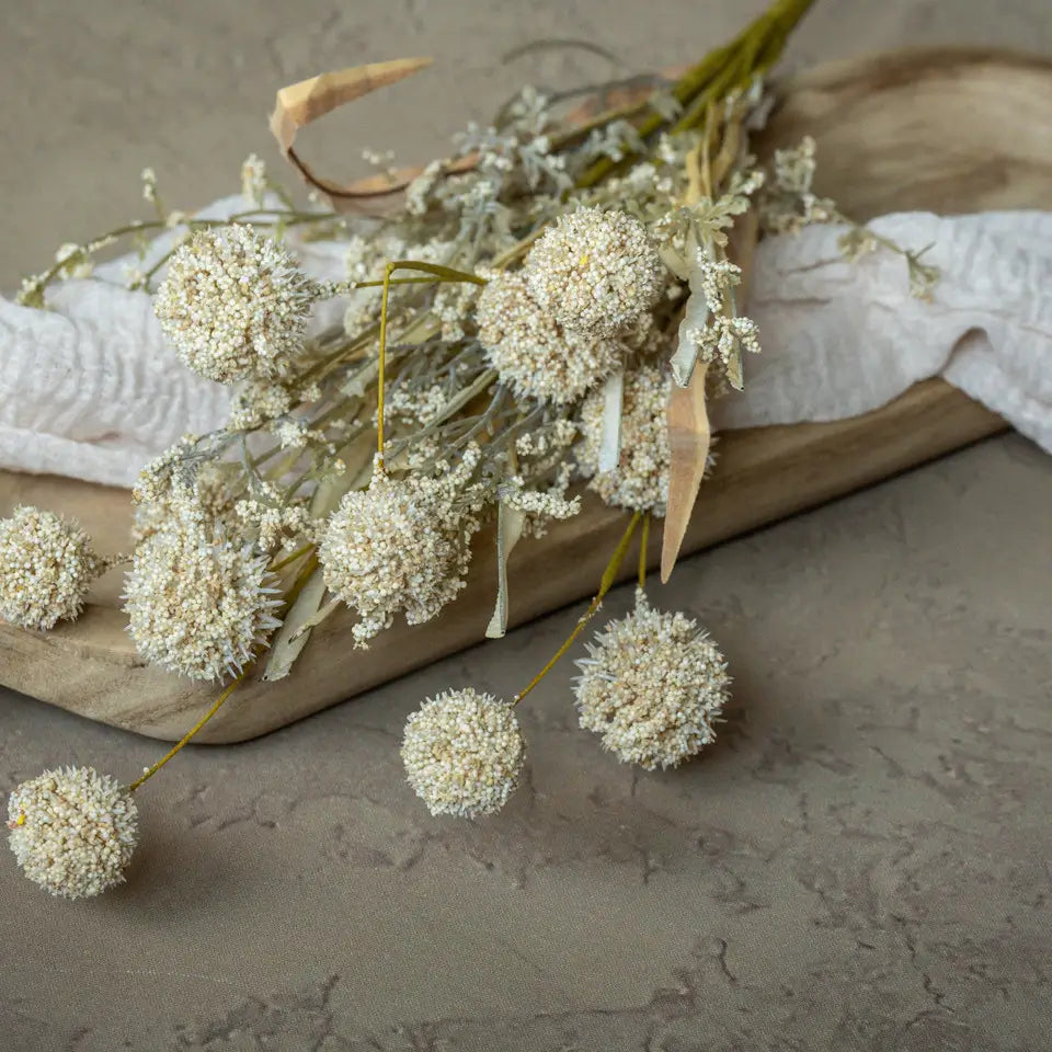 Beige Pom Pom Bush