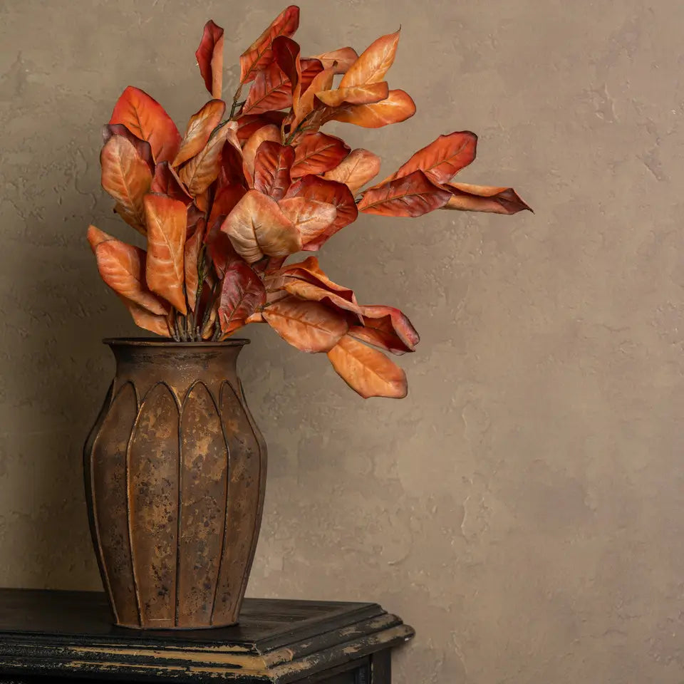 Dried Orange Magnolia Leaves Bundle
