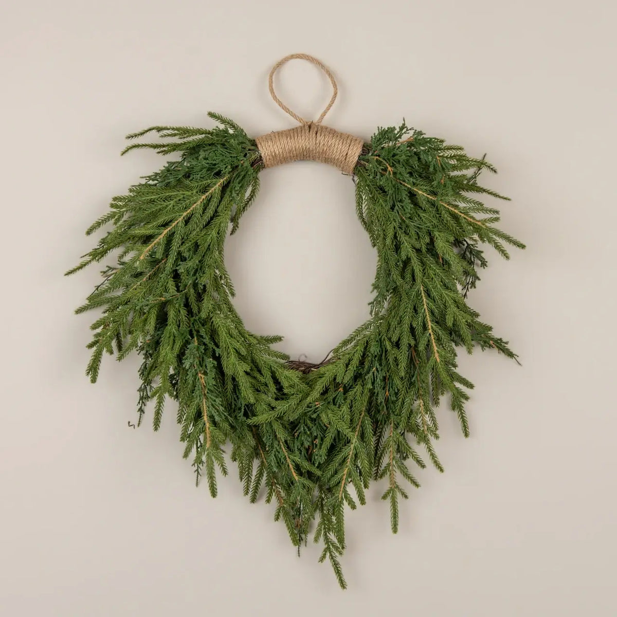 Hanging Soft Touch Cypress & Pine Wreath