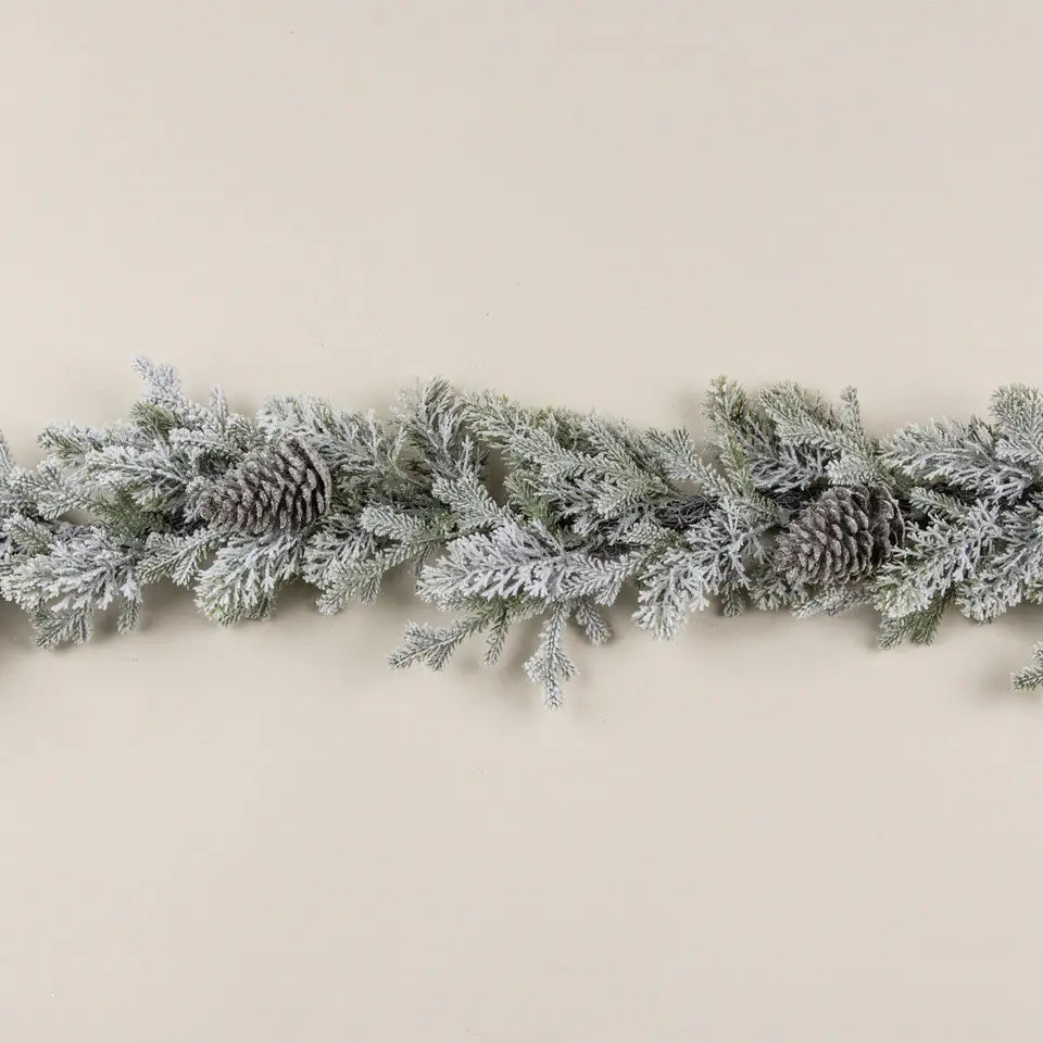 Glittered Pine & Pinecone Garland