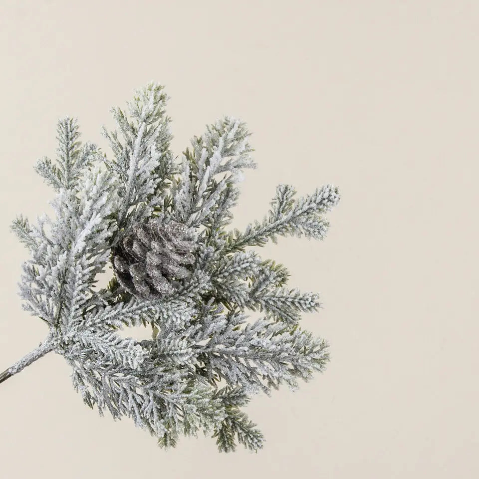 Glittered Pine & Pinecone Pick