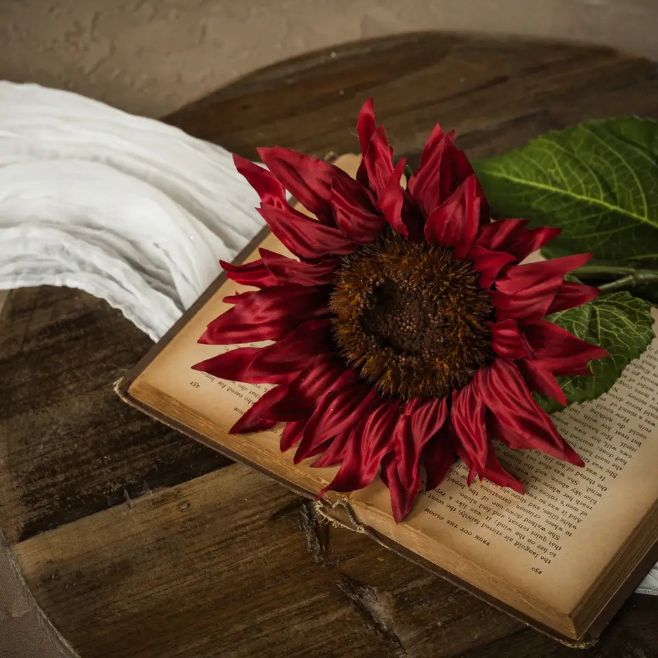 Burgundy Sunflower Stem