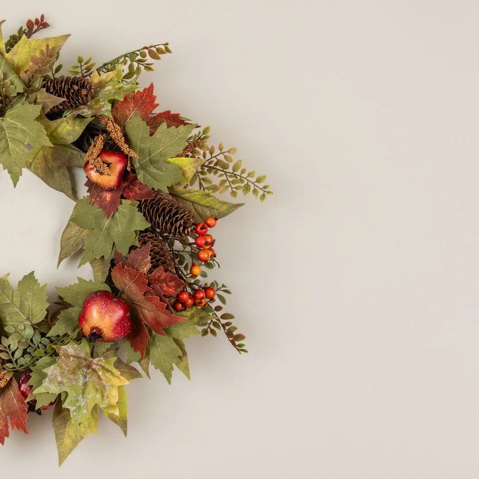 Maple Leaf & Pomegranate Wreath