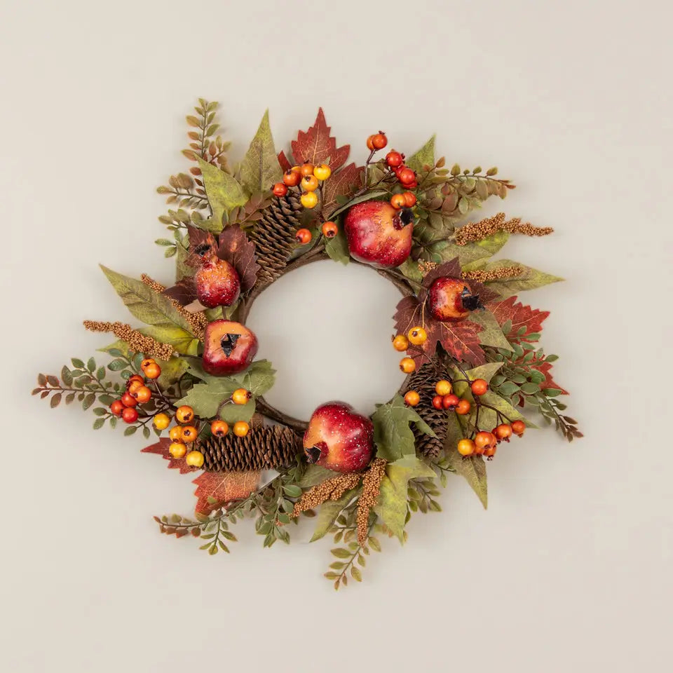 Maple Leaf & Pomegranate Candle Ring