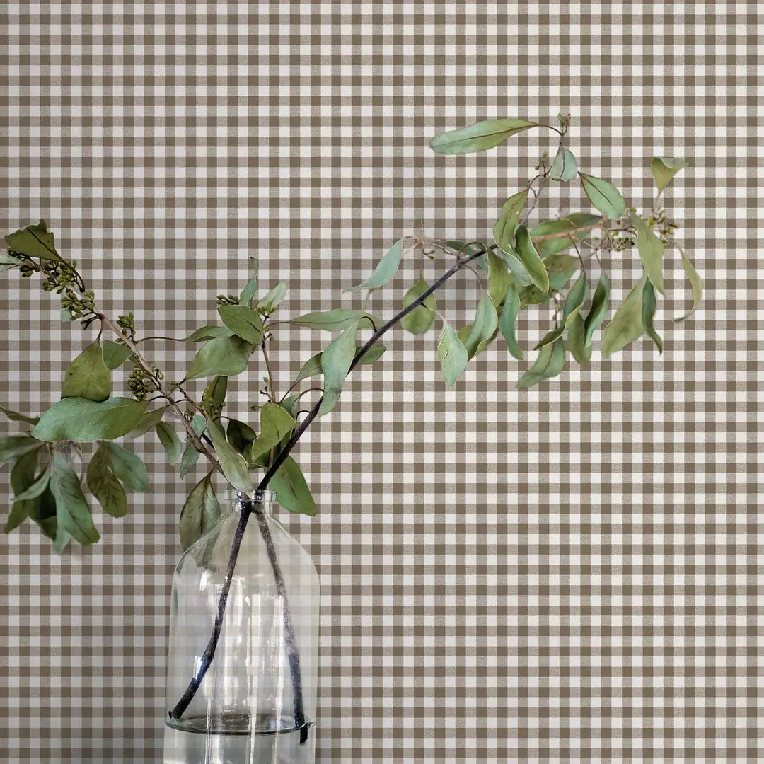 Gingham Check Peel & Stick Wallpaper
