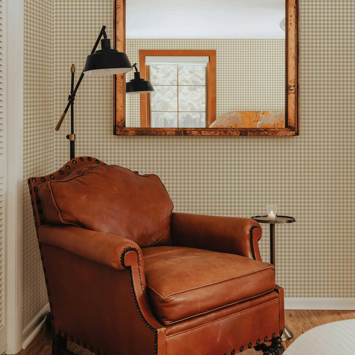 Gingham Check Peel & Stick Wallpaper
