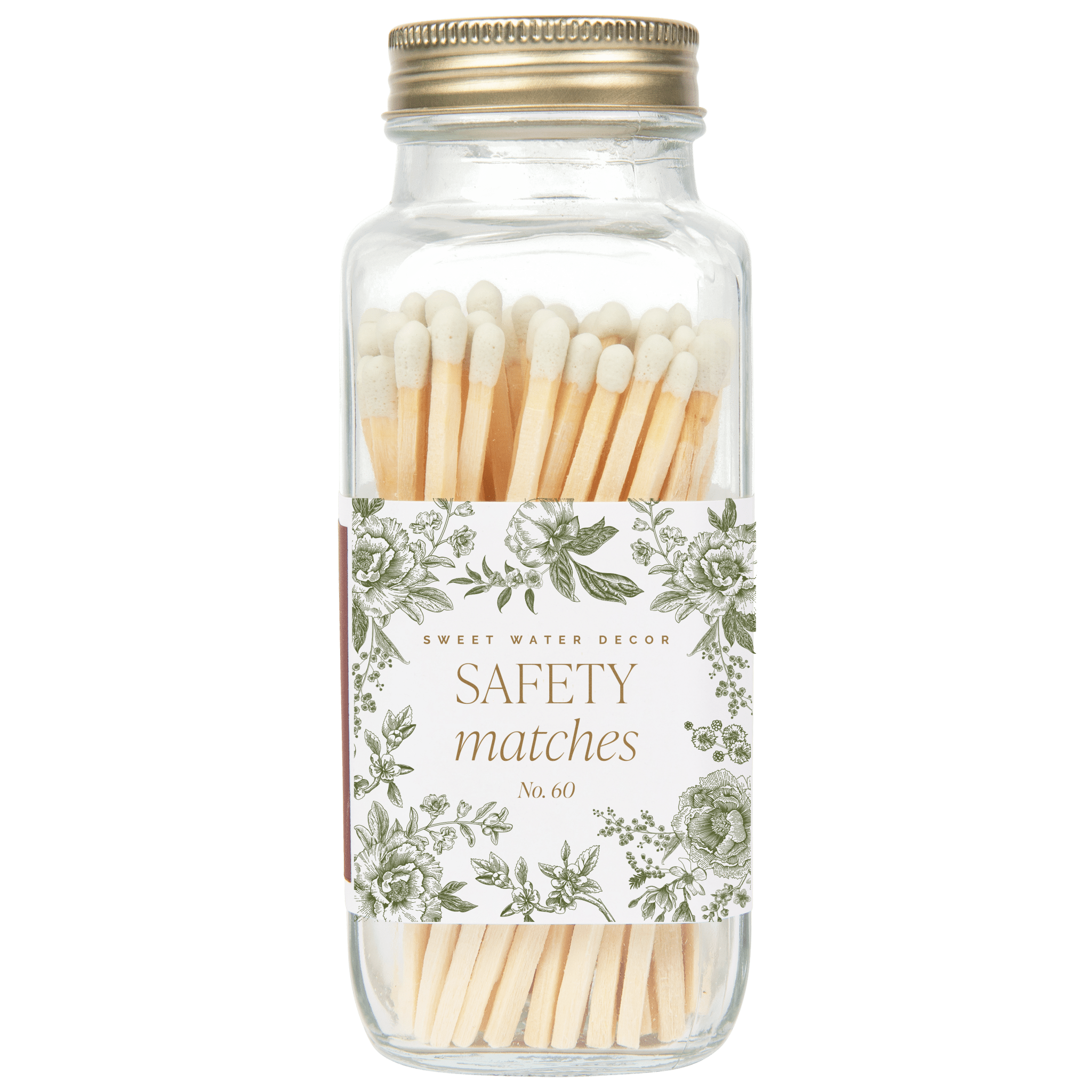 Green Delft White Tip Safety Matches