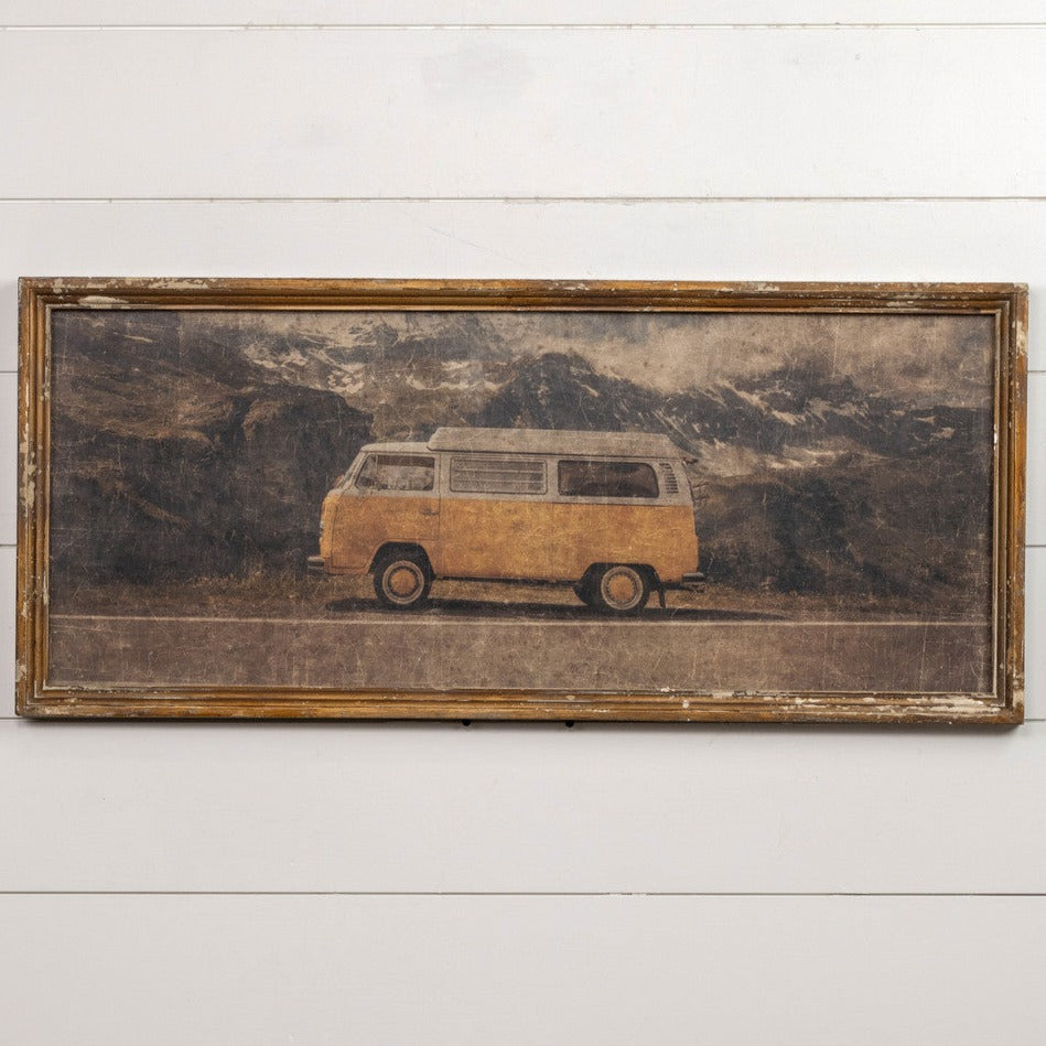 Yellow Camper Van Print A Cottage in the City