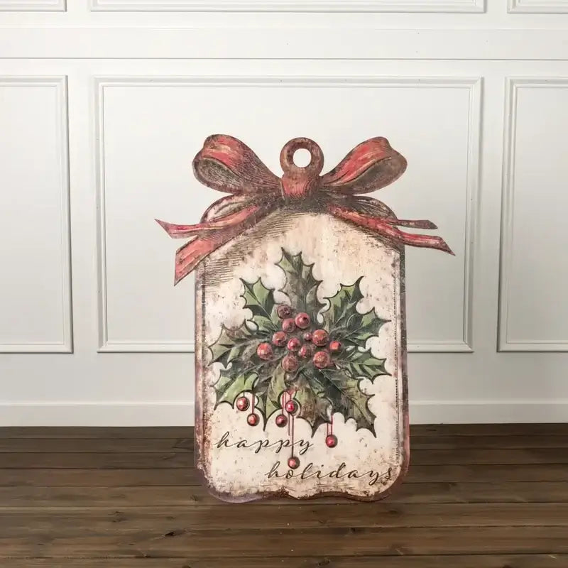 Happy Holidays Metal Dummy Board