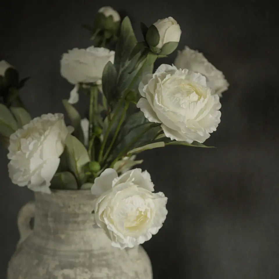 White Peony Spray